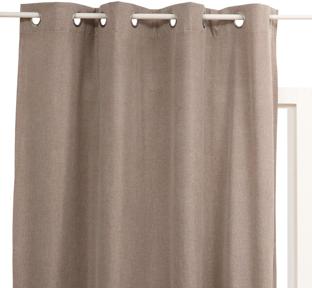 Atmosphera Verduisteringsgordijn 140x260cm - Kant en klaar met haakjes ringen - Taupe