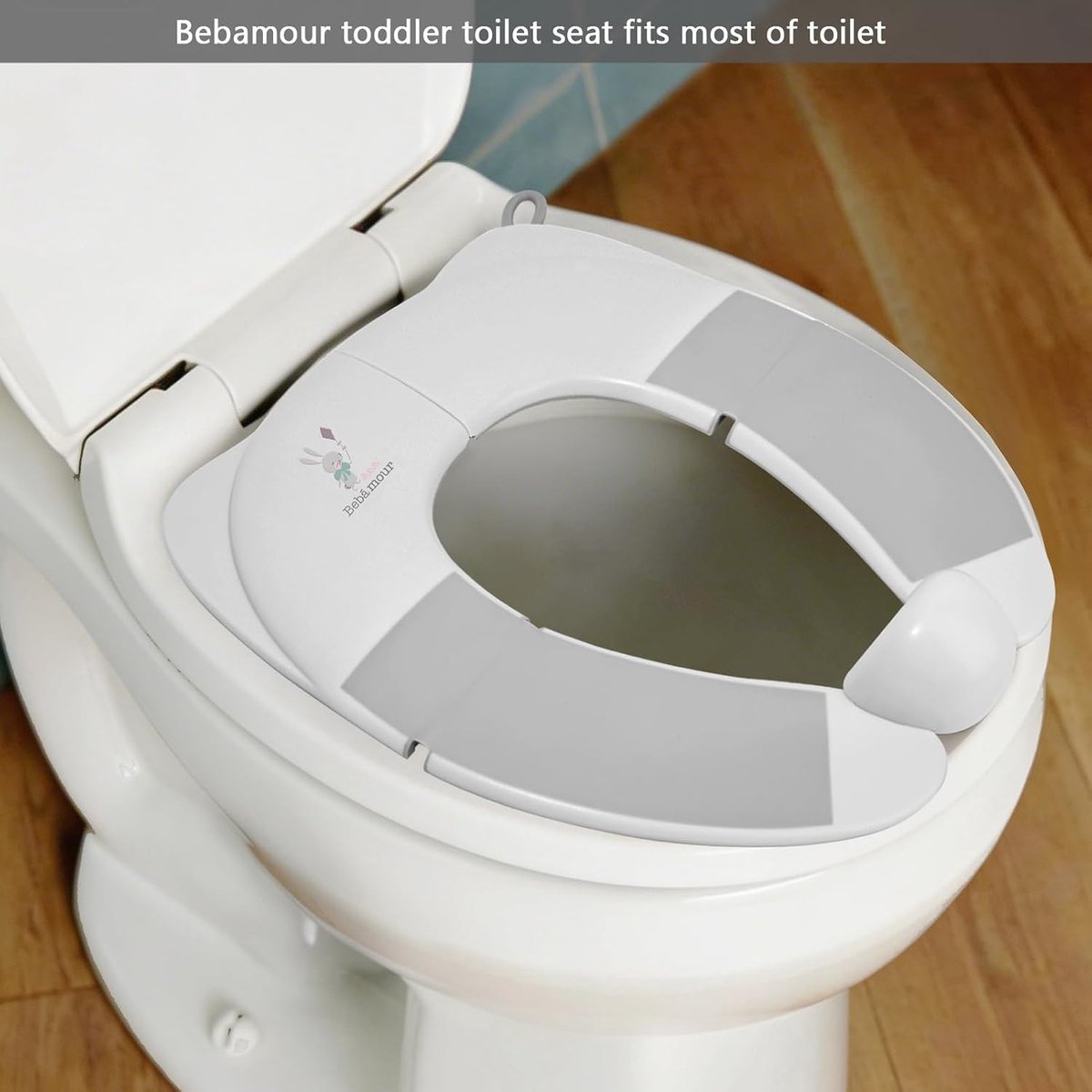 Opvouwbaar potje - Konijn - Draagbaar Peuter Toiletbril Zitje met Antislip en Spatbescherming - Voor Kinderen