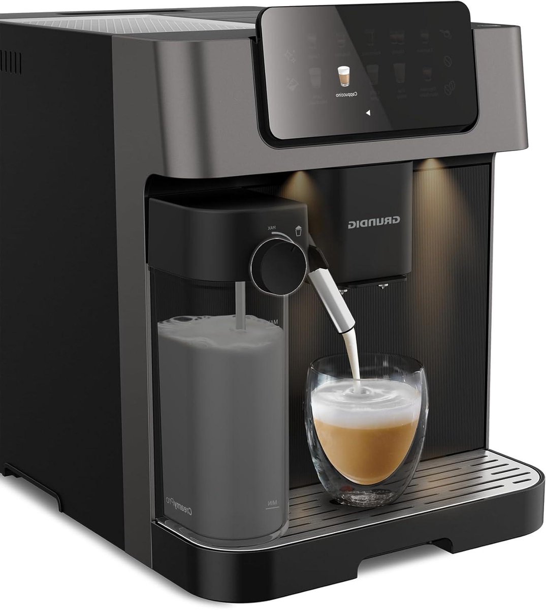 Volautomaat Koffiemachine - Espressomachine - Luxe Koffie Zetten - 10 Koffiespecialiteiten - 2 Liter Tank - Zwart