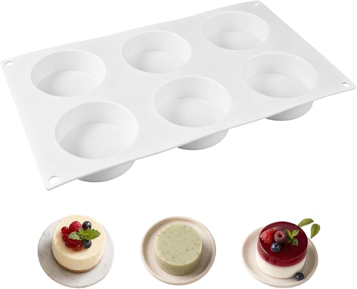 Siliconen Bakvorm voor Cilindervormige Taarten, Muffins en Desserts - Perfect voor Bakliefhebbers