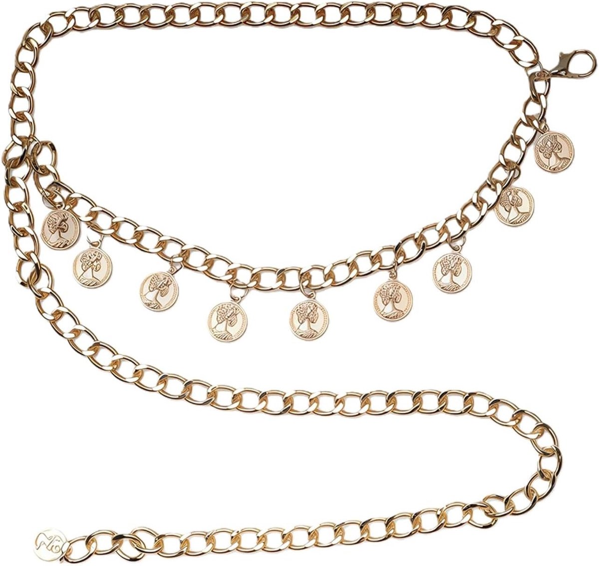 Gouden Buikriem voor Dames - Elegante Tailleketting voor Feestelijke Outfits en Nieuwjaarsvieringen