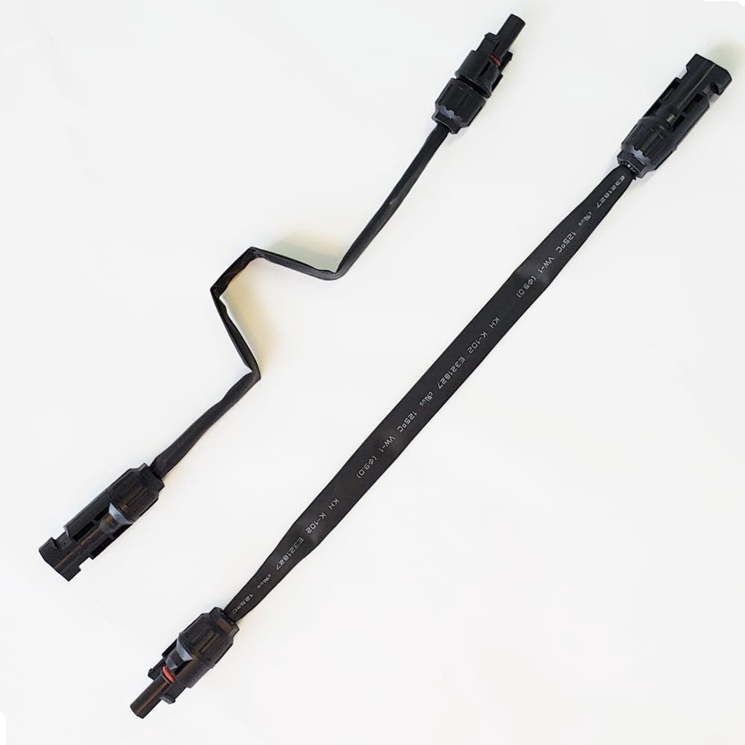 Kabel vensterdoorvoer 0,5 m - super plat - IP67-stekker naar bus - ideaal voor zonnepanelen en powerstations - ServiceTopper