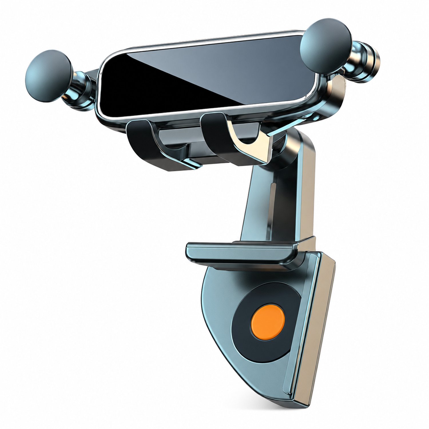 telefoonhouders auto 360 graden verstelbare autotelefoonhouder met spiegelafwerking voor dashboard en autoscherm van elektrische voertuigen zwart