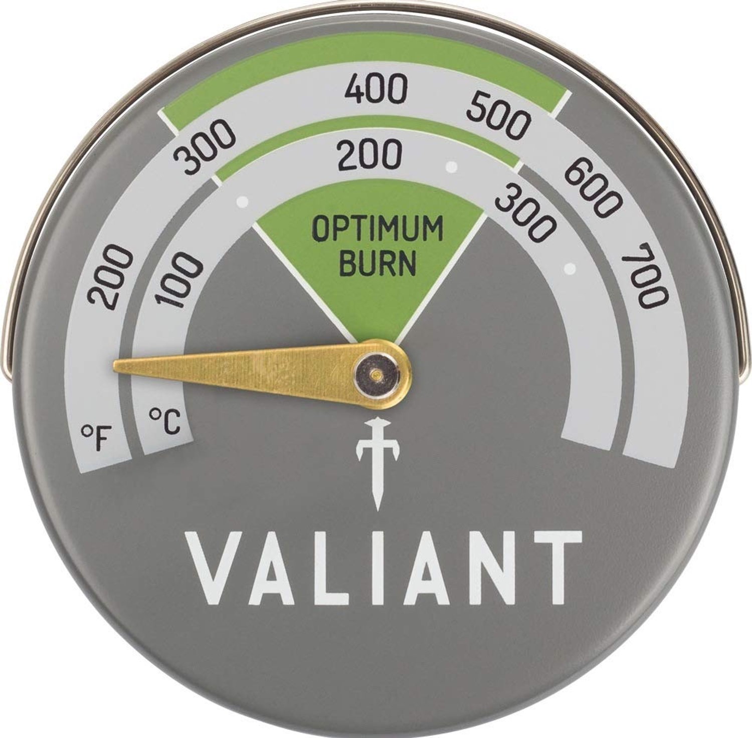 Valiant magnetische kachelthermometer voor houtkachel en rookkanaal
