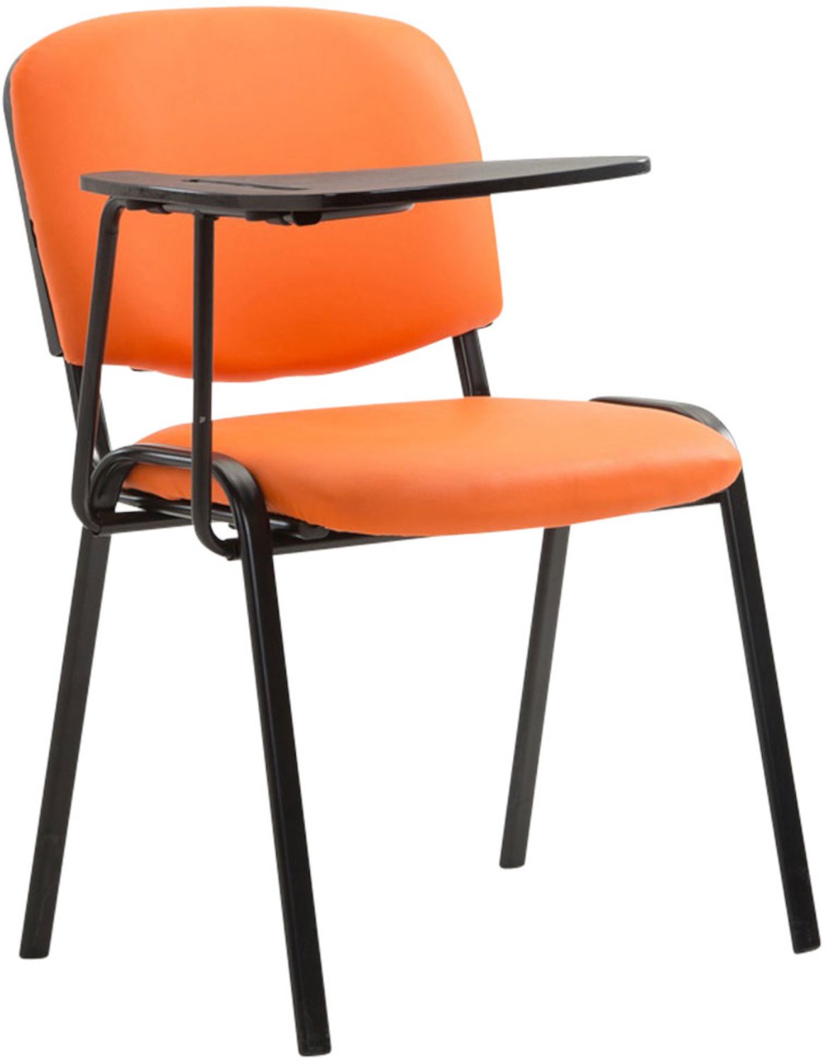 Bureaustoel - Set van 4 - Kunstleer - Oranje