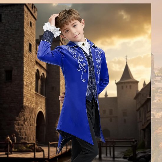 Vintage Victoriaanse gothic rock, middeleeuwse renaissance-jas, cosplay renaissance kostuum — afbeelding 2