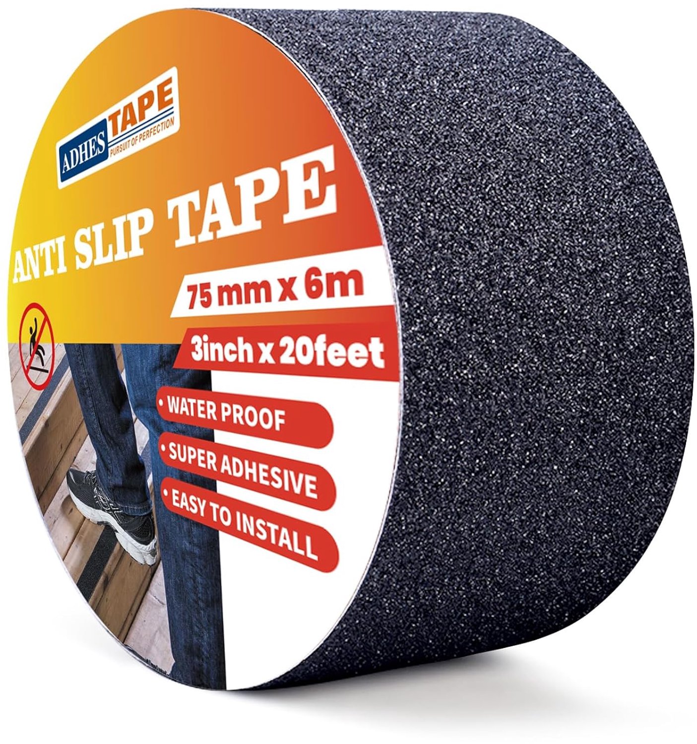 Antislip tape 5 cm - waterdicht - veilig voor trappen - voorkomt uitglijden - Homevero