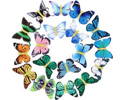 Boao 18pcs glitter butterfly hair clips for women hair accessories charming styles - ShopVlot