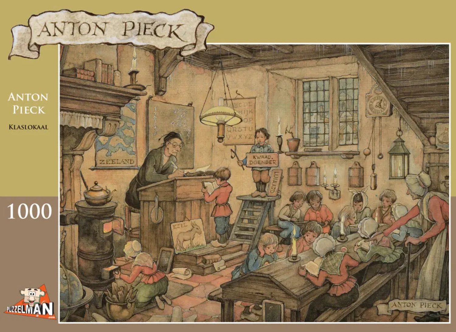 Anton Pieck Het Klaslokaal Puzzel 1000 Stukjes
