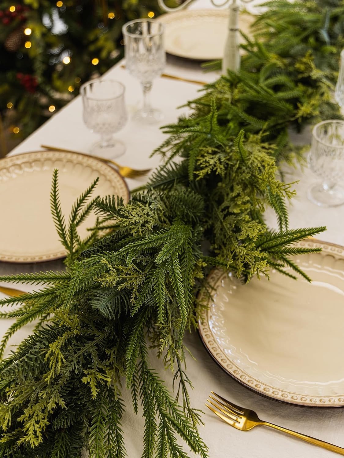 Kunstmatige Kerstkrans - Groener - 2.75 m - PE Materialen - Voor Binnen en Buiten