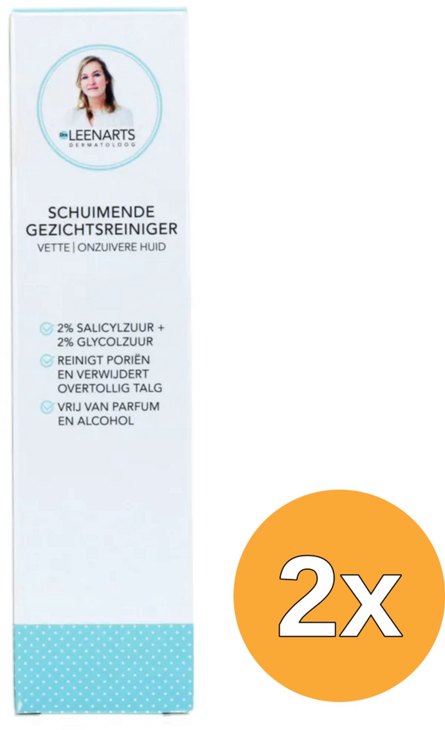 2x Drs Leenarts Schuimende Gezichtsreiniger Vette Huid (100 ml)