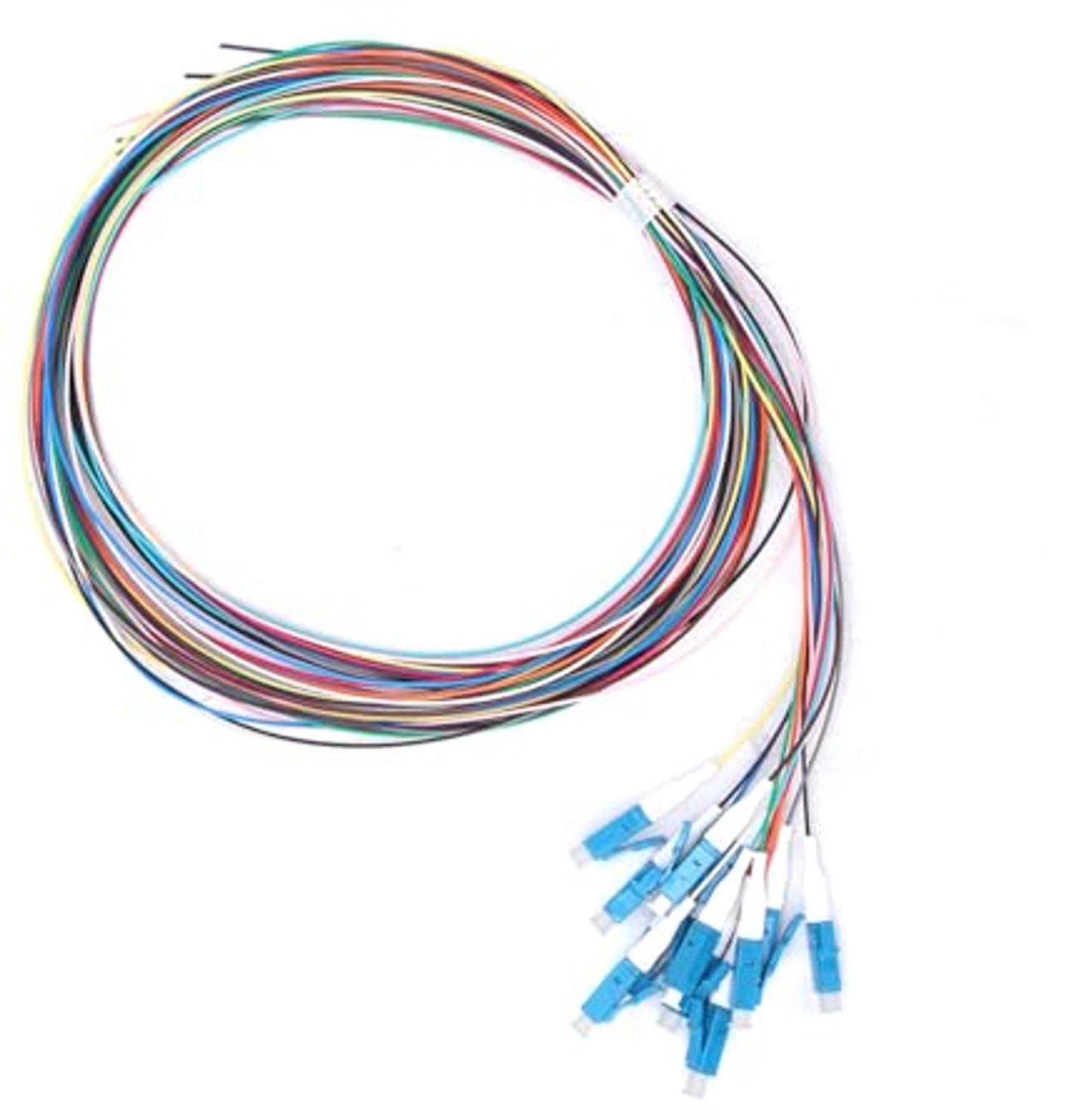 Optische vezelvlechtwerk, verlies van invoermodus, 12 strengen keramische klem 1,5 m, high performance kabels voor snelle dataoverdracht, geschikt voor telecom en netwerkinfrastructuur