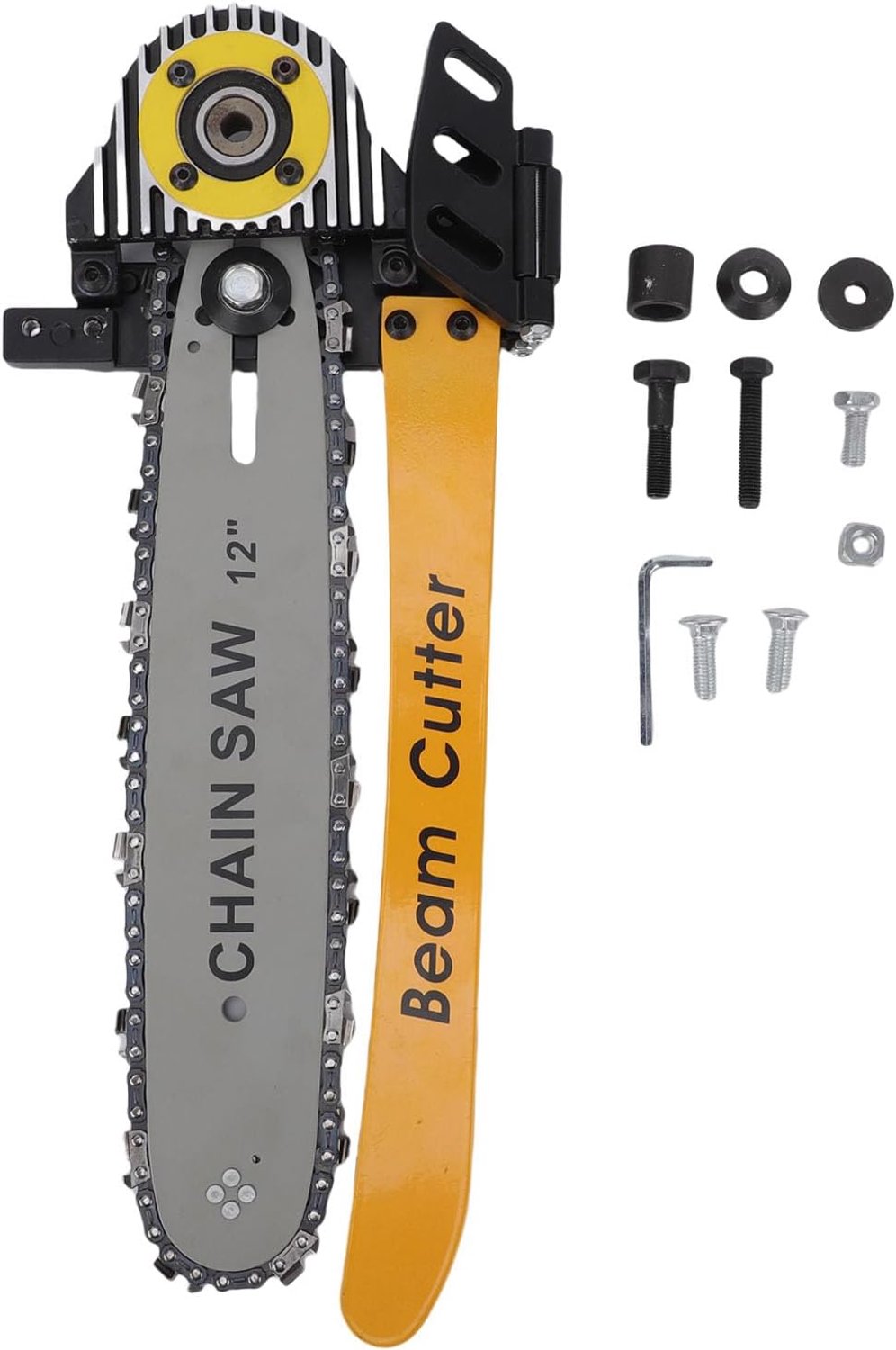 Beam Cutter Attachment 12 Inch Zaagdiepte voor 7-1/4 en 8-1/2 Wormdrive Saw Converteert Cirkelzaag Naar Beam Cutter met Voetpedaal en Basis voor Balken, Kolommen en Boomstammen