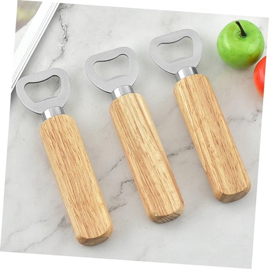 10 Stuks Flesopener Met Houten Handvat Bier Dop Opener Beste Man Voorstel Bruidsjonkers Sokken Metalen Bieropener Bruidsjonkers Voorstel Wijn Mens Hulpmiddel Roestvrij Staal — afbeelding 3
