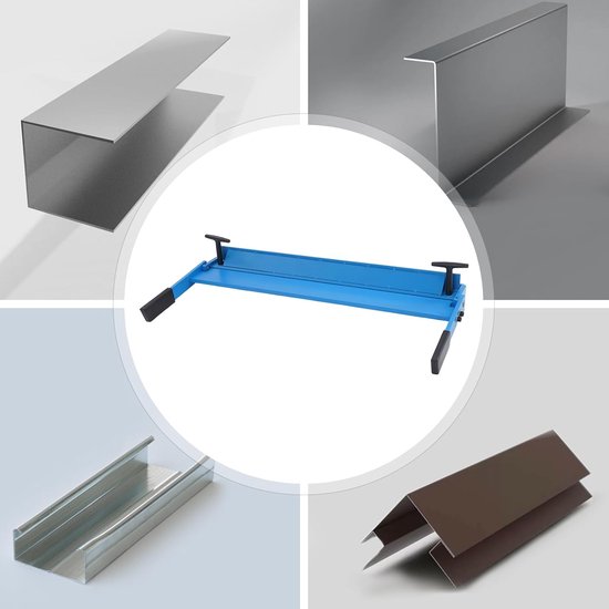 Handmatige buisbuigmachine, max. werkbreedte 630 mm, buighoek 0-120°, buigcapaciteit 1-1,2 mm, blauwe buigmachine, buiginrichting koperen buis — afbeelding 3