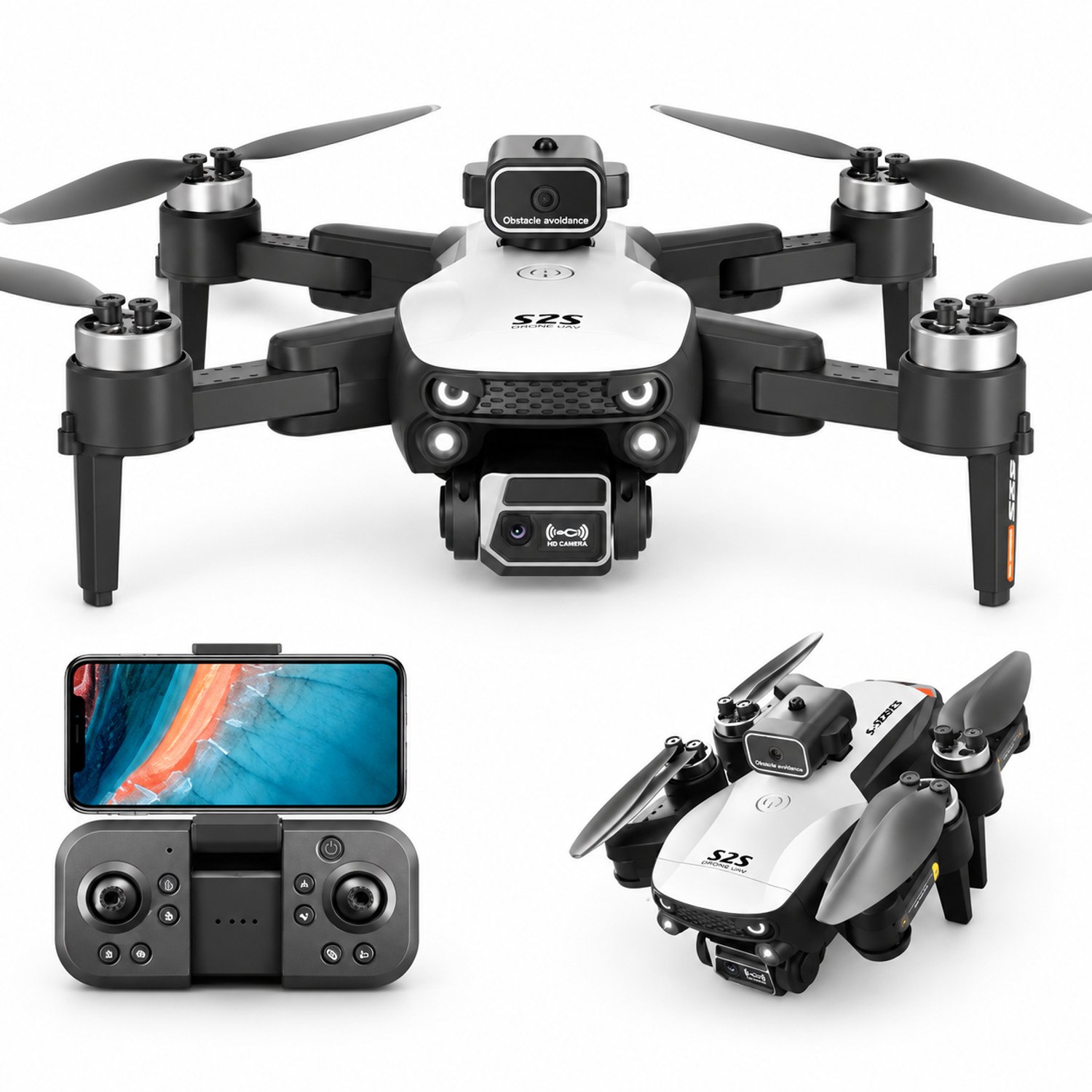 LUXWALLET Libra Spectra2 Drone met Camera – C0 174g – 360° Obstakeldetectie – 25 Min Vliegtijd – Smart Follow – Wit