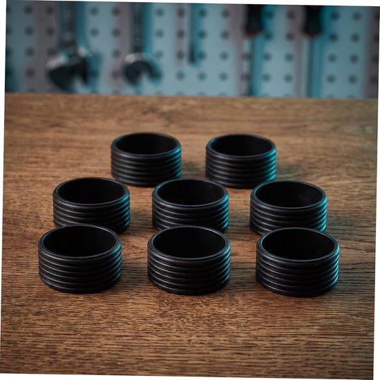 10 Stuks Delige Tennis Racket Grip Sealing Bands Elastische Waterdichte Siliconen Fixatieringen voor Buitenwedstrijden Antislip Overgrip Tape Retainer Eenvoudige Installatie zonder — afbeelding 2
