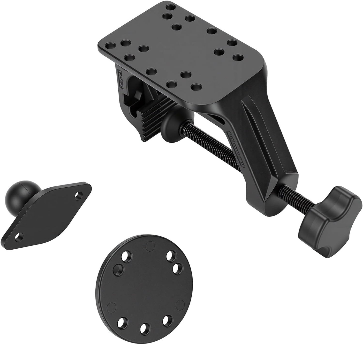Hyuduo Heavy Duty C-klembevestiging voor B-maat Bal Dubbele Socketarm