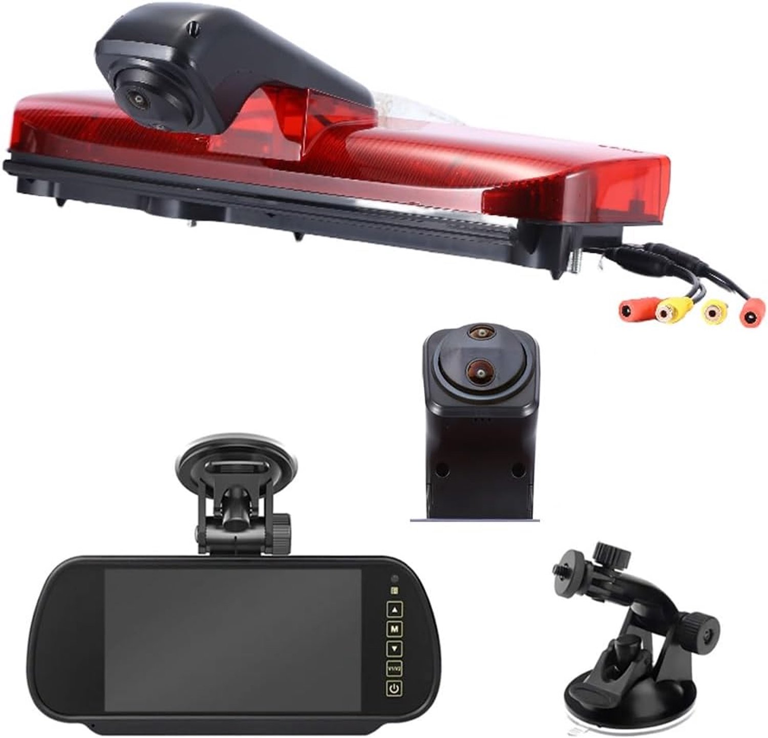 Achteruitrijcamera voor Ford Transit Connect 2 ll/XL Cargo Titanium Passenger/Ford Transit Connect Tourneo PJ2 V408, 7 inch (17,7 cm), met Super HD dubbele camera's, nachtzicht, remlicht
