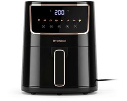 Hyundai Electronics - Digitale airfryer met Kleurendisplay - 4.2 Liter - Zwart Rosegoud