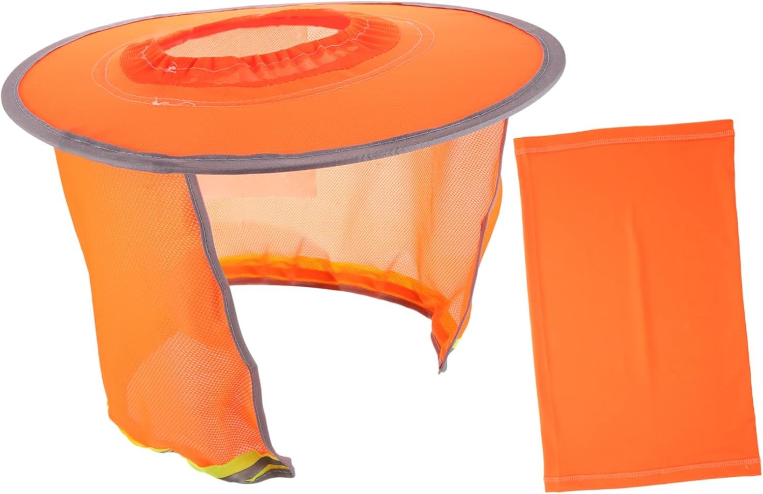 Hard Hat Sun Shade met Wijd Uitlopende Rand Ademend Mesh voor Bouwplaats Uv-bescherming met Nekhoes Verhoogde Ventilatie Volledige Zonnebescherming voor Buiteninstallaties