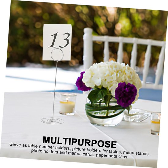 36stuks Tafelnummer Houder Menu Clip Stabiele Foto Display Klemmen Voor Bruiloften Feestjes Duurzame Betrouwbare Plaatshouders Voor Kaarten Foto — afbeelding 5