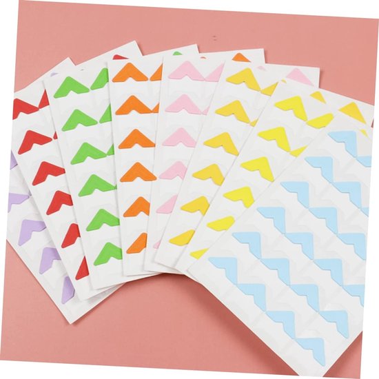 8 Stuks Hoekstickers Accessoires Fotokleefstof Zelfklevende Afbeeldingshoeken Plakboek Fotoalbum Foto Hoeken Album Foto Fotoalbumstickers Foto Hoek Sticker Fotohoeken Zelfklevend — afbeelding 3