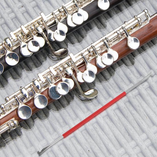 2 Stuks Duurzaam Dubbelzijdig Houtblaasinstrument Reparatie Gereedschap Veernaald voor Sax Klarinet Fluit Onderhoud Eenvoudig Draagbaar voor Muzikale Optredens Repetities — afbeelding 4