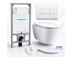 Badland toiletset - Alcaplast KOMFORT C201 1,2 m - ROLO wit - M370 wit