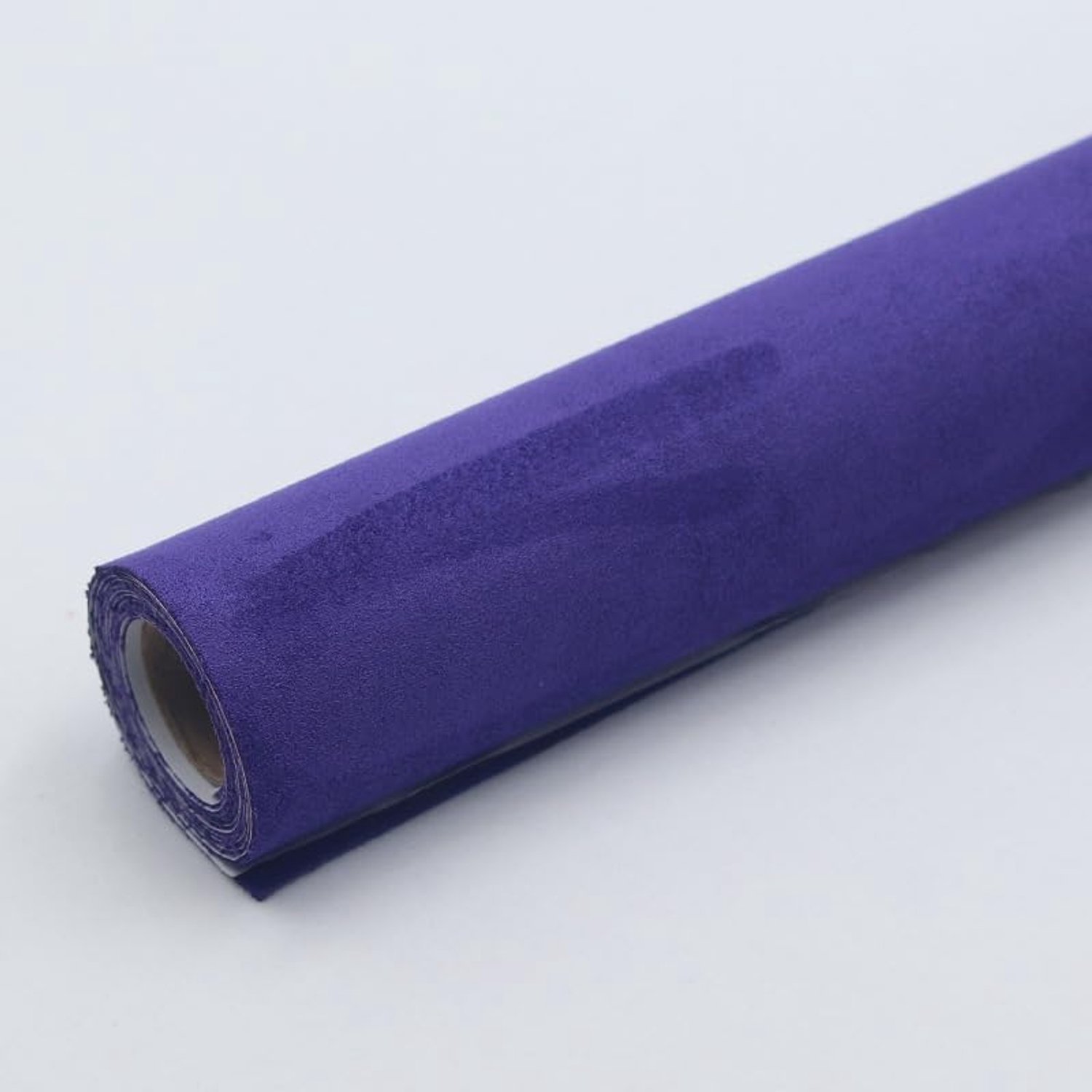 Suède Stof Zelfklevende Sticker voor Auto Interieur Sofa Sieraden Doos DIY Craft Auto Wrapping Film Decoratieve Versieringen voor Headliner Autostoel Middenconsole (paars)