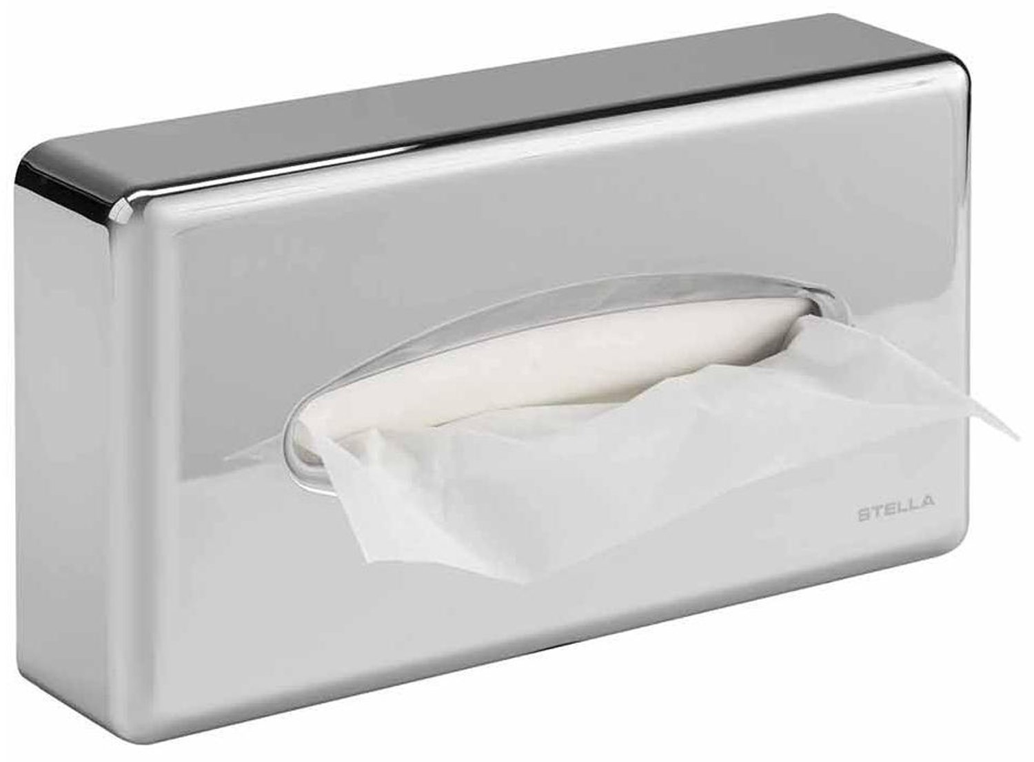Stella Tissue Dispenser Chroom ABS - Wandmontage of Tafelmodel