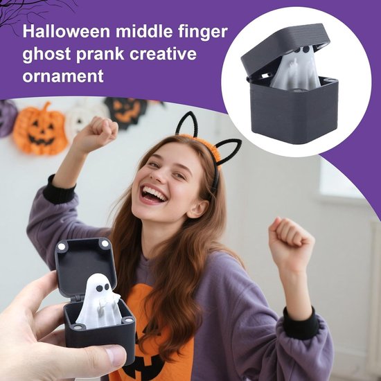 Spookbeeld Klein Spookachtig Schattig - Decoratie Grappige Gag Favors Prank — afbeelding 5