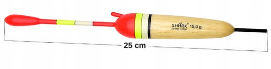 Shark Balsa Dobber met Centrale Doorvoer - 15g, 25cm — afbeelding 3