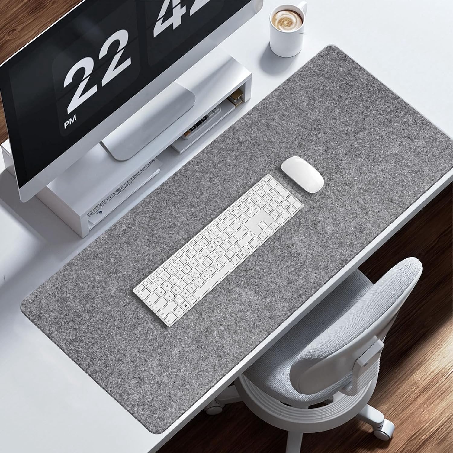 Grote Non-Slip Vilt Muismat van 100 x 40 cm voor Bureau, Ideaal voor Gaming en Thuiswerk