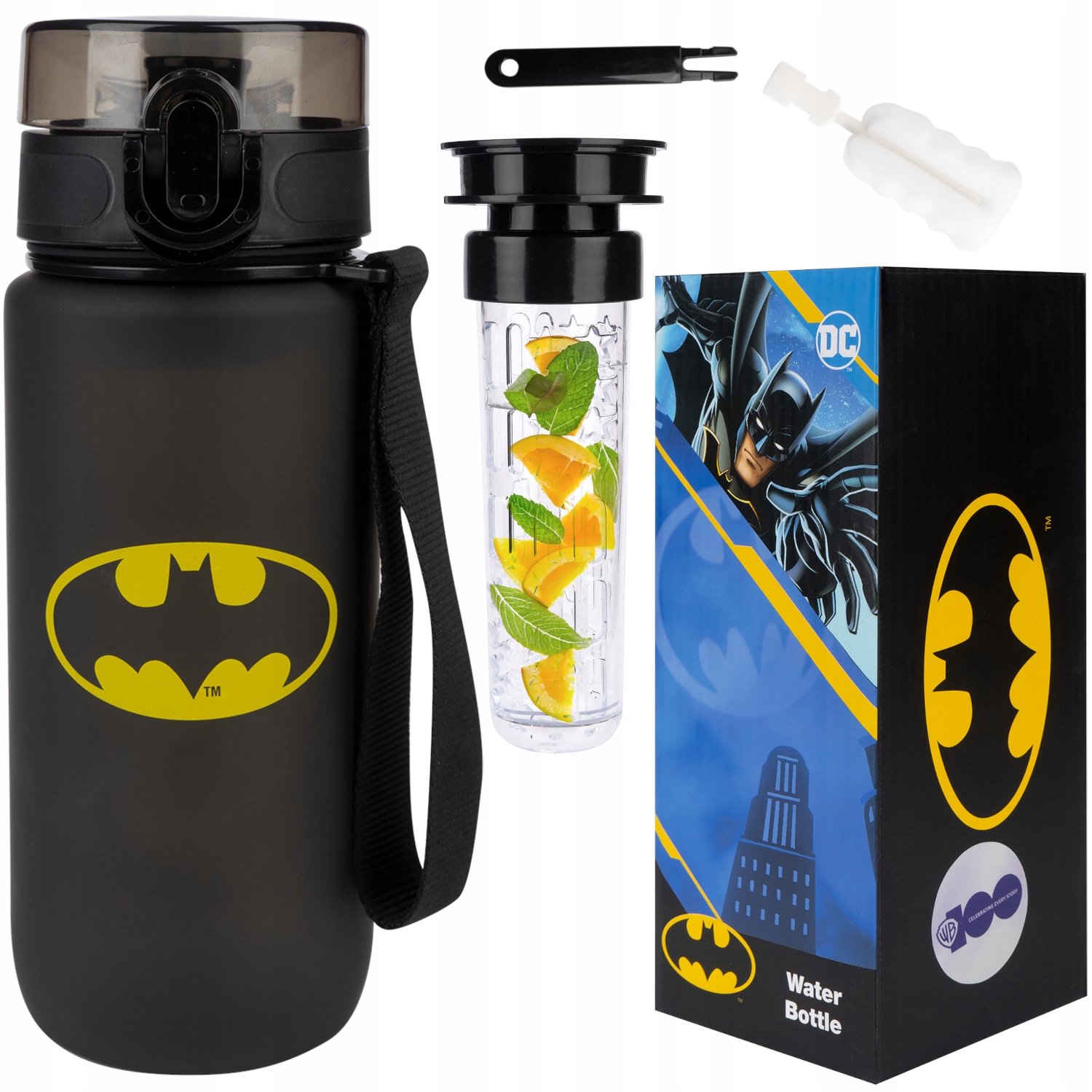MOMO WAY Batman Bidon na wodę dla dzieci 600ml Tritan BPA-vrij