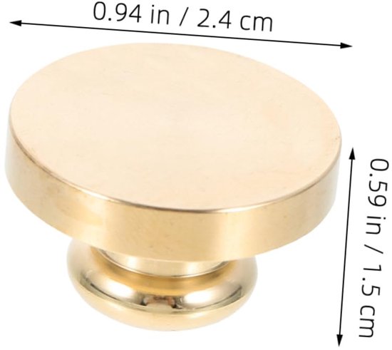 Vintage Brass Wax Seal Stamp Hoofd Lege Ronde Stempelkop Voor Creaties Trouwe Uitnodigingen Enveloppen Cadeauverpakking — afbeelding 3
