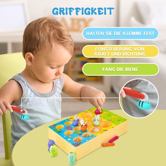 3-in-1 Montessori Speelgoed vanaf 2 jaar - Magnetisch Visspel, Educatief Sensorisch Speelgoed voor Peuters, Cadeau voor Jongens en Meisjes — afbeelding 3
