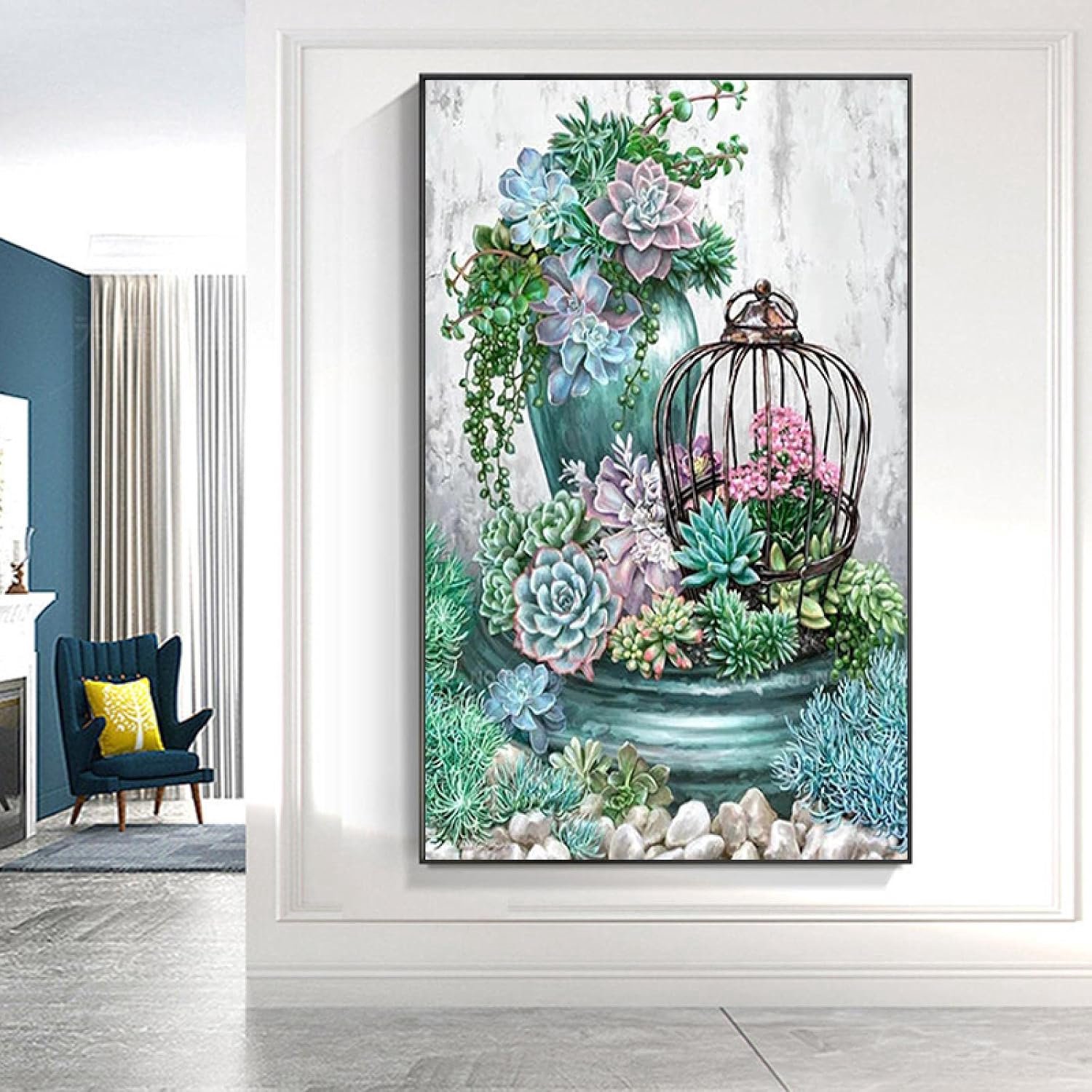 Canvas Schilderij Muur Kunst Groene Planten Posters En Prints Voor Woonkamer Boerderij Stijl Foto Home Decor 50x70cm Frameless