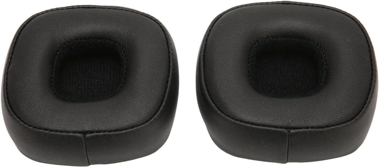 Headset-oorkussens, zachte, geluidsisolerende vervangende oorkussens voor Major IV, compatibel traagschuim met hoge dichtheid en eiwitleer, 2 stuks, zwart