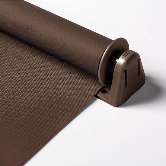 Sonello Verduisterend Rolgordijn Zonder Boren 120 x 130 cm Bruin — afbeelding 3