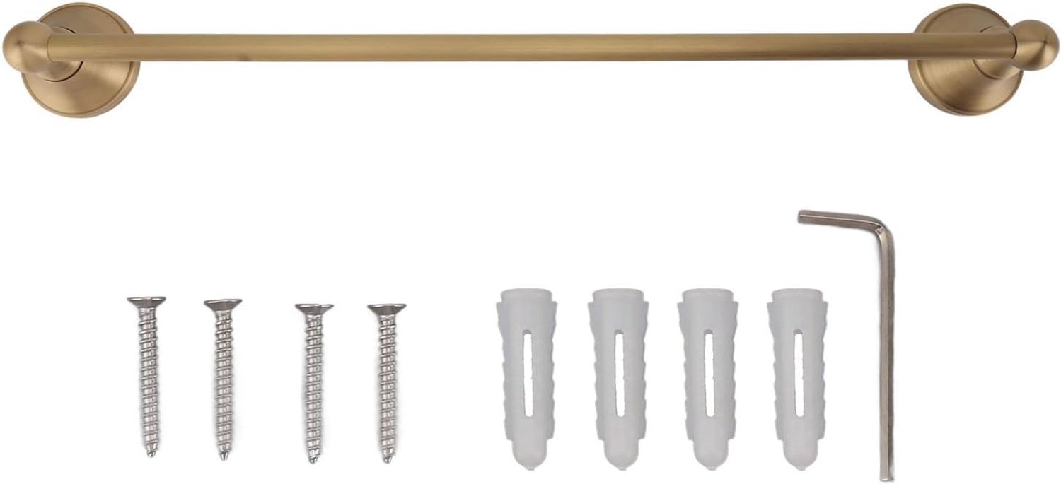 Koperen handdoekbeugel handdoekenrek enkele staaf handdoekbeugel houder voor badkamer toilet