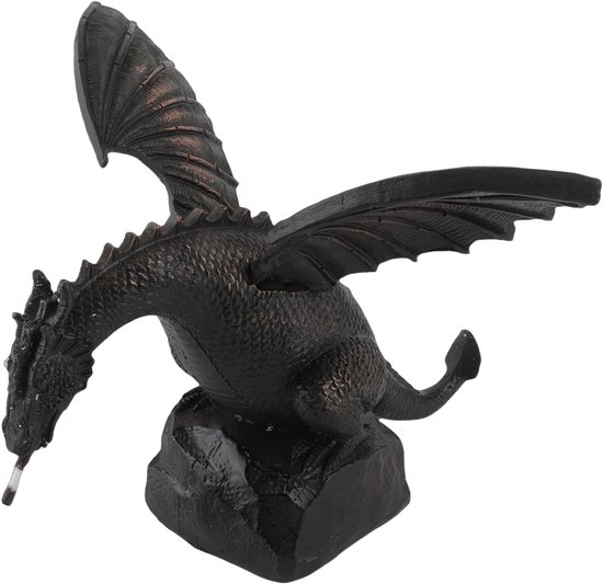 Lyrlody Drakenbeeld, Bronzen Afwerking, 30cm Tuinfontein Decoratie — afbeelding 2
