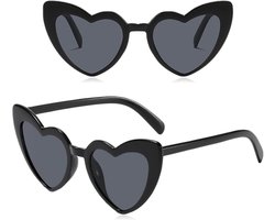 MAEXUS® Heart Shaped Sunglasses, 2 Pcs Heart Shaped Sunglasses, Slim Appearance, UV400 Protection, Heart Shaped - ShopVlot