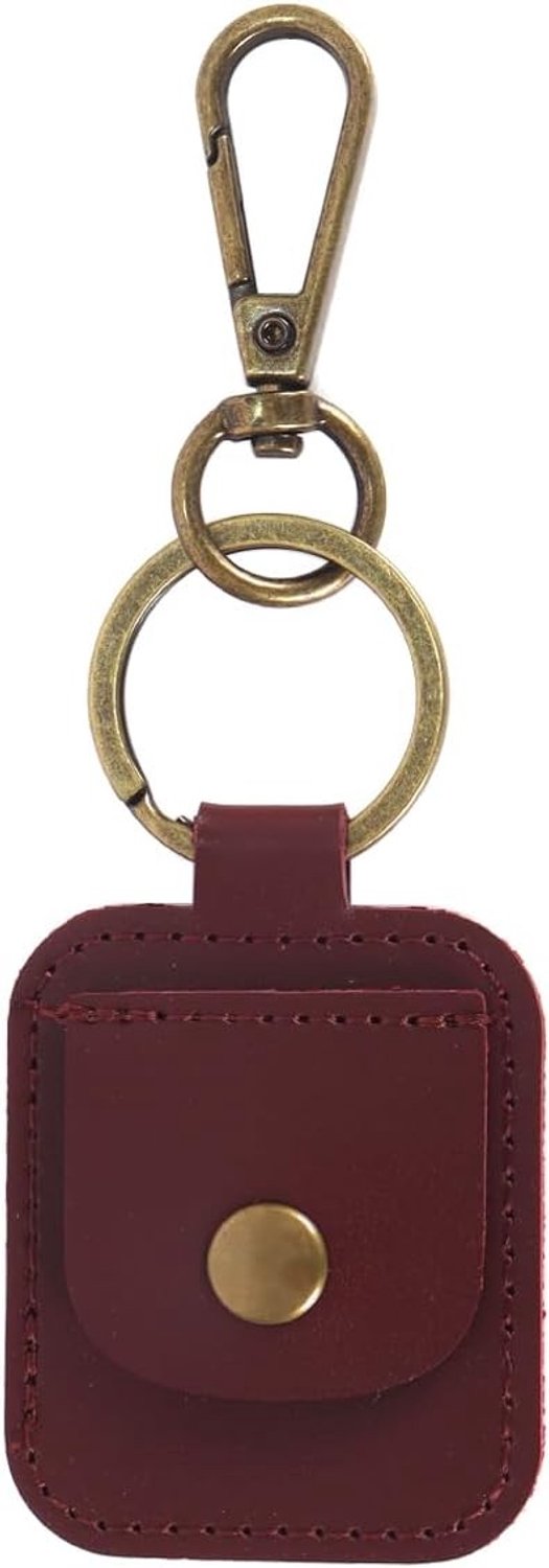 Draagbare Sieradenbox met Sleutelhanger, Ideaal voor Reizen, Opslag van Kettingen en Accessoires (Rood)