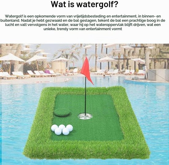 Mini Golf Oefenhulpmiddel voor Binnen en Buiten - Drijvende Putting Green voor Zwembad en Tuin van MINI — afbeelding 5