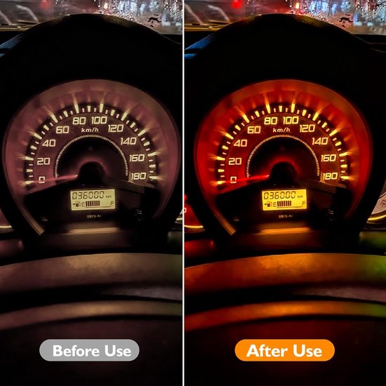10 stuks dashboardlampen, DC 12 V 2 W T5 snelheidsmeter verlichting indicator lamp autolampen gloeilamp instrumentenverlichting lichtgele mini-lampen halogeen autolampen signaallamp gloeilamp — afbeelding 3