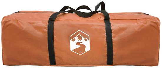 vidaXL Tipitent 7-persoons - Oranje - Waterdicht Tipitent - Tent - Campingtent - Vouwtent - Buitenshuis van Vidaxl — afbeelding 2