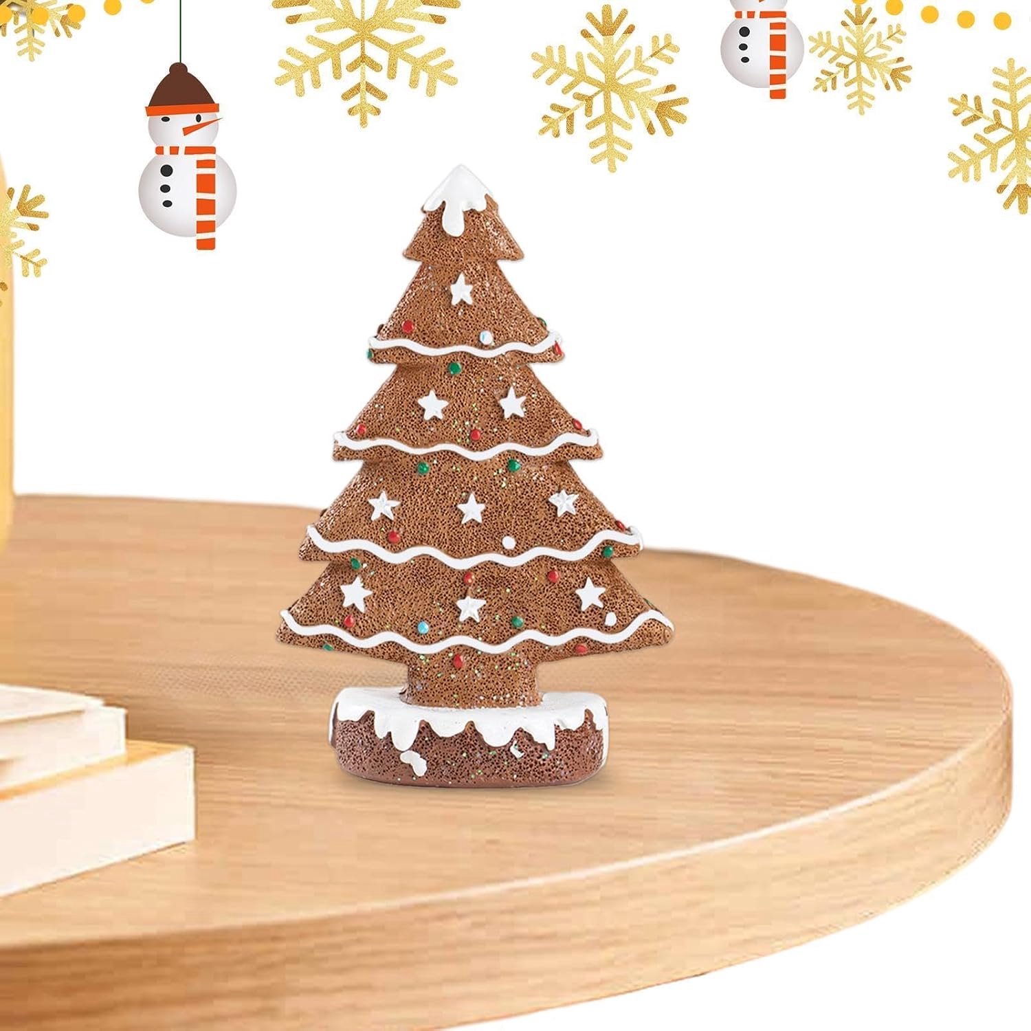 Kerstboomfiguur voor tafel, 14,9 cm, van feestelijke kruidenhars