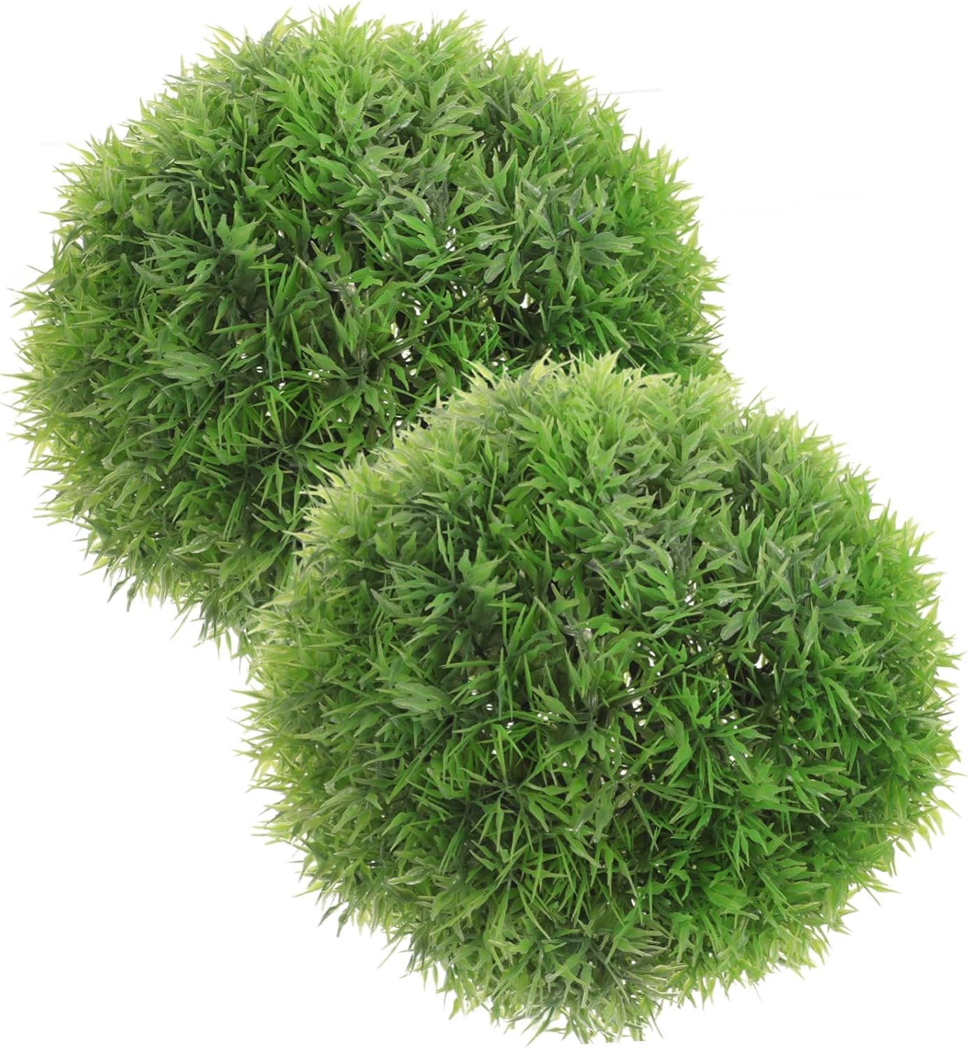 Kunstgras 2 Stuks Topiary Decoratief Voor Huisdecoratie Groen Gras 17cm Diameter