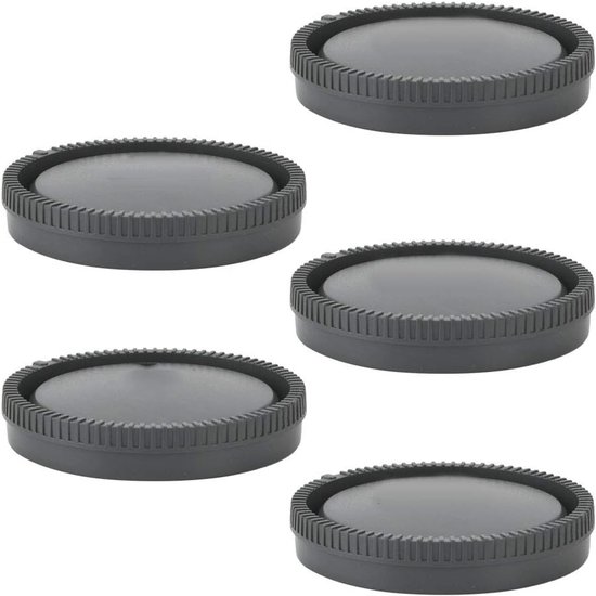 5 Stuks Kunststof Achterste Lensdoppen Hoogwaardige Lensdop voor E-Mount Camerabescherming — afbeelding 2